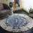 Fifth Avenue 751 Hand Tufted Wool; Viscose; Cotton Abstract Rug in Blue/Ivory-1808793772