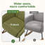 Chaise berçante moderne, chaise berçante texturée avec base en bois massif-918468141