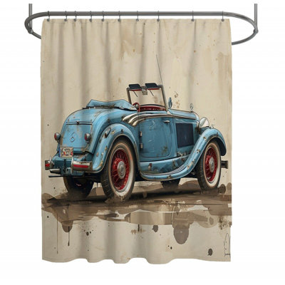 Checkered Pattern Art Shower Curtain