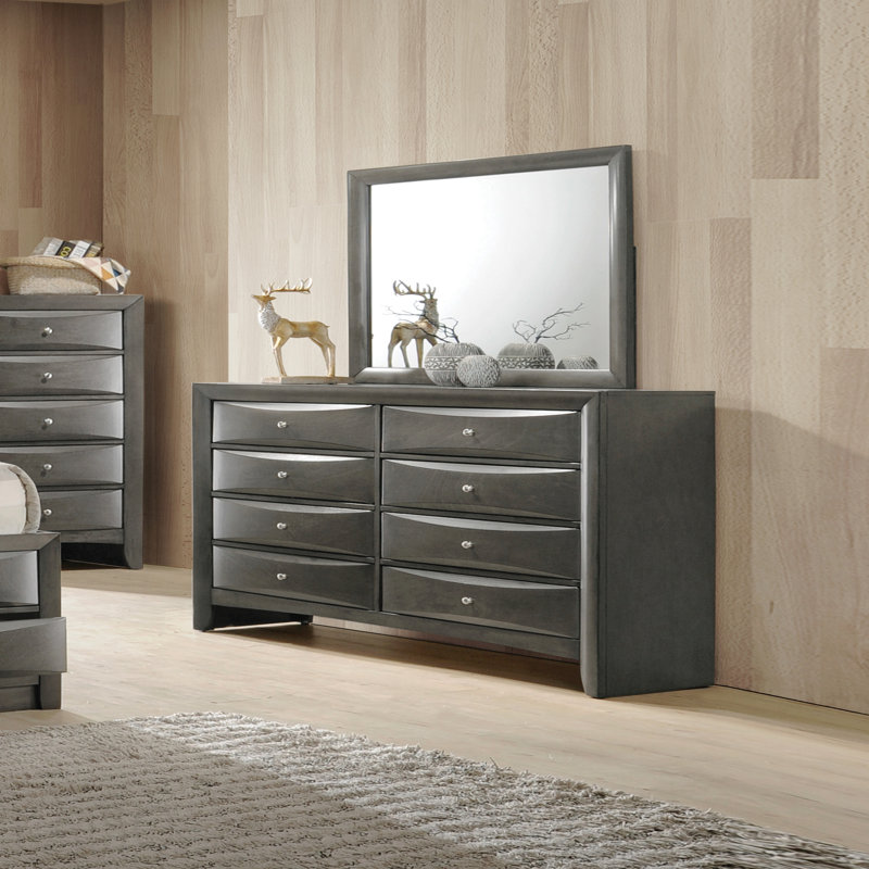 Commode à finition chêne gris