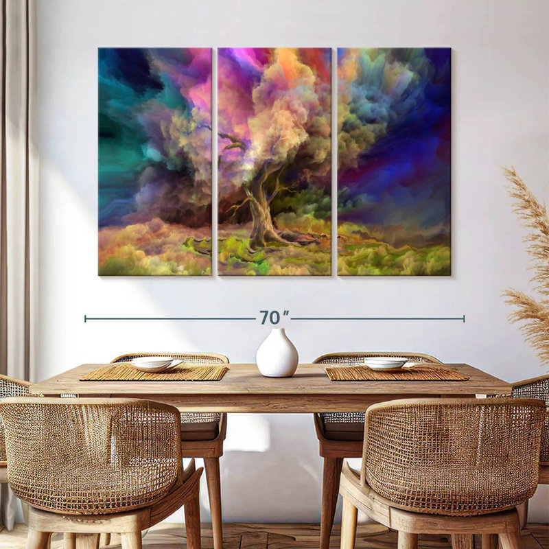 Harnek Colorful Cloud Tree, 42" H x 65" W