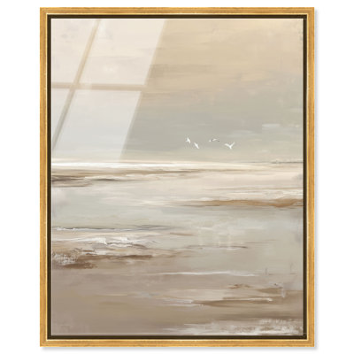 «Sandy Void», impression murale encadrée à motif acrylique encadrée par Art Remedy, cadre doré, 24 x 30