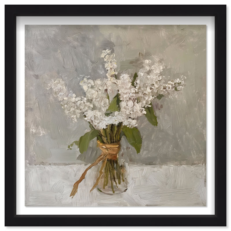 Snowbound Flower Shadowbox Floral & Botanical Print by Oliver Gal, Black Frame, 12 x 12, 25.5"H x 25.5"W, Black Frame