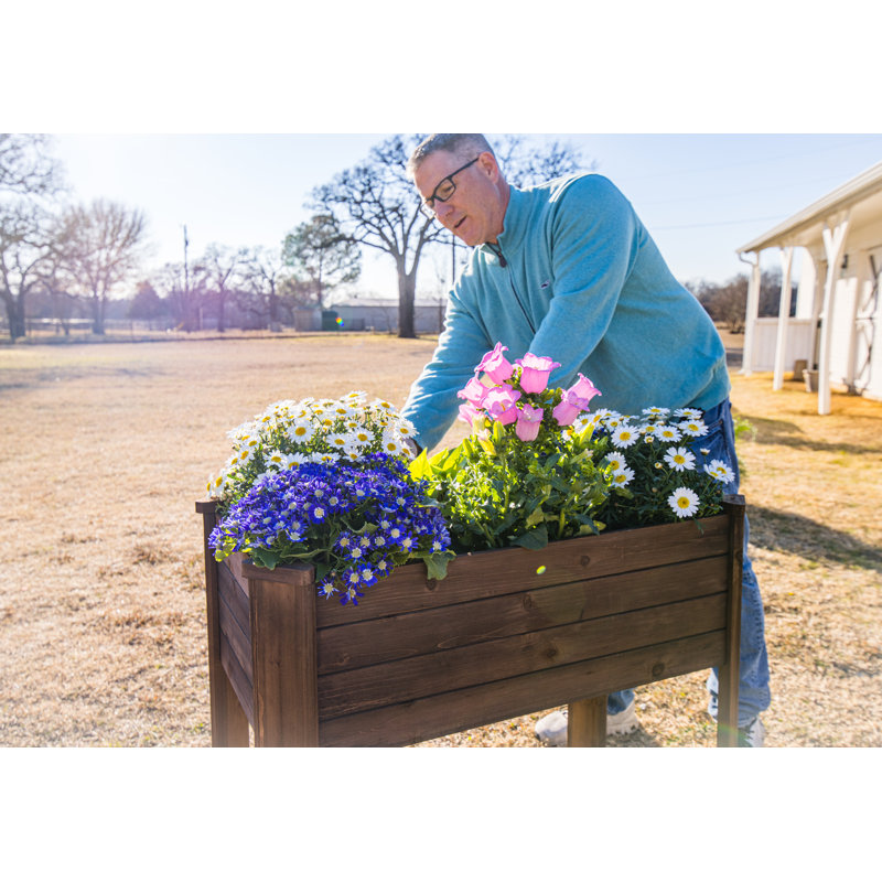 Andrillon Wood Elevated Planter