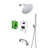 Complete Shower System with Rough in-Valve-69259200