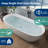 Johanna 71'' Acrylic Freestanding Tub Freestanding Soaking Bathtub