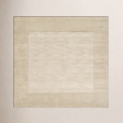 Dolma Khaki Beige Hand-Woven Wool Rug