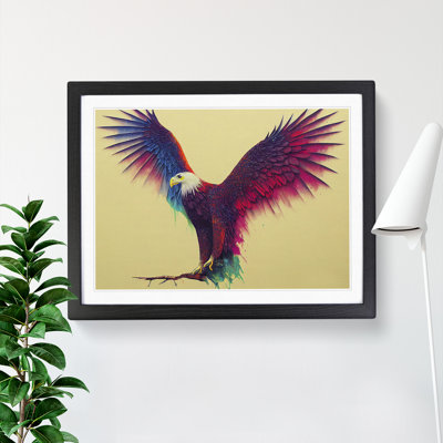 Incomparable Eagle Bird Abstract - Single Picture Frame Print