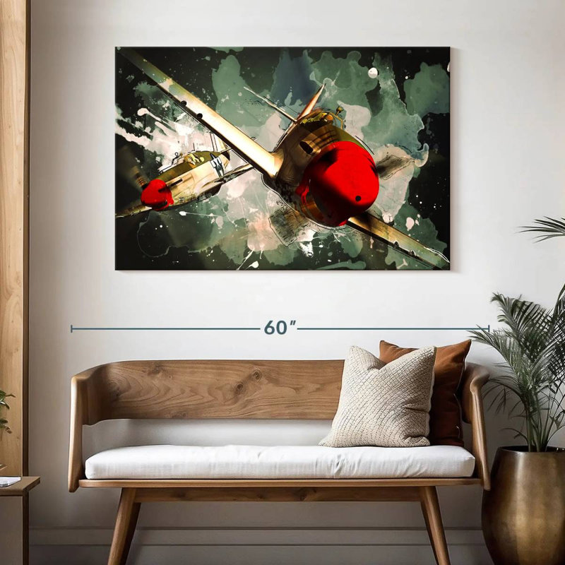 Mehar P-51 Mustang Airplanes, H 32 po x l 48 po