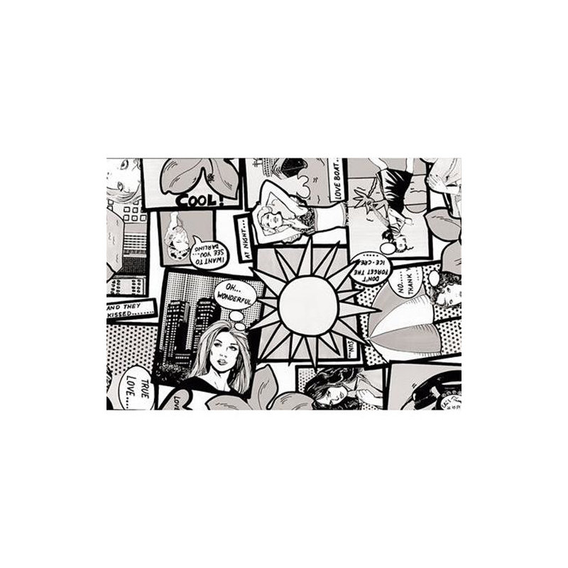 45 cm x 2m Roll Comic Sticky Back Plastic Film