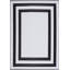 Tapis intérieur / extérieur noir / blanc cassé Noxen-27996873