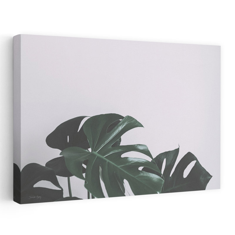 Moody, art abstrait de paysage tropical, H 16 po x l 24 po