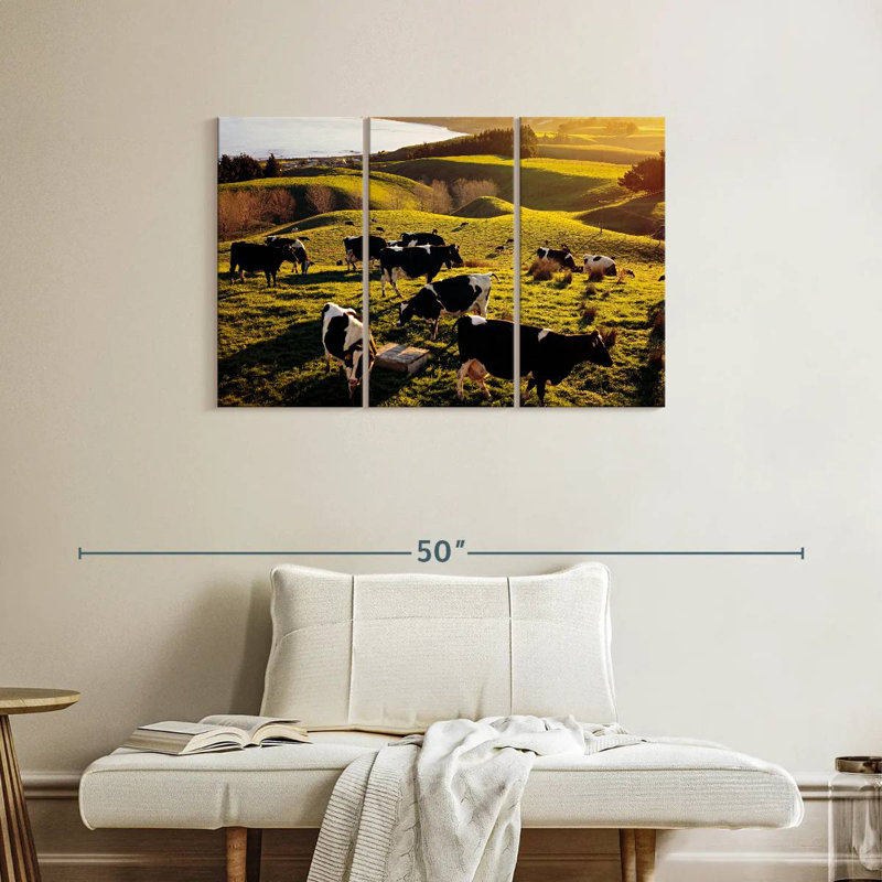 Brampt Hilltop Cows, 24" H x 38" W