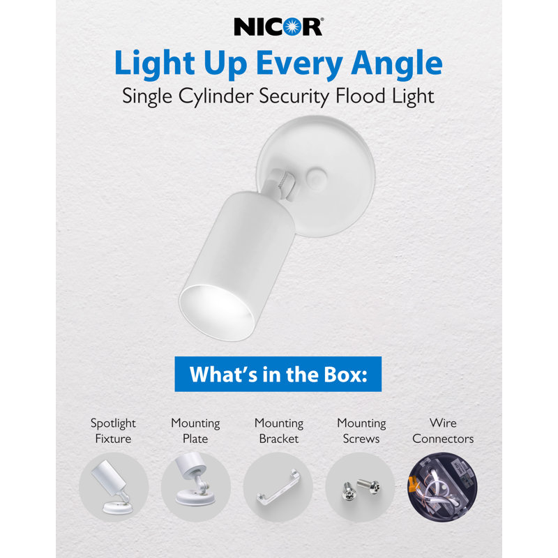Outdoor Security Flood Light, White