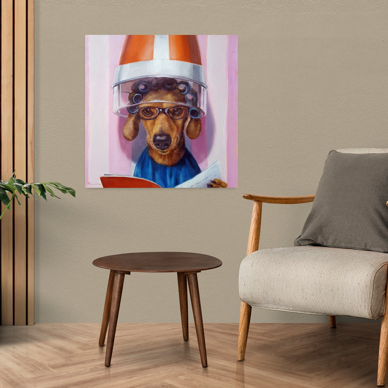 Mme. Canela, art urbain contemporain pour chien, H 24 po x l 24 po