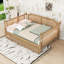 Lit de jour en bois avec lit gigogne et fabrication durable-111826421-111826420