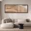 Earthy Contours, impression géométrique encadrée sur toile-98042083-111566009