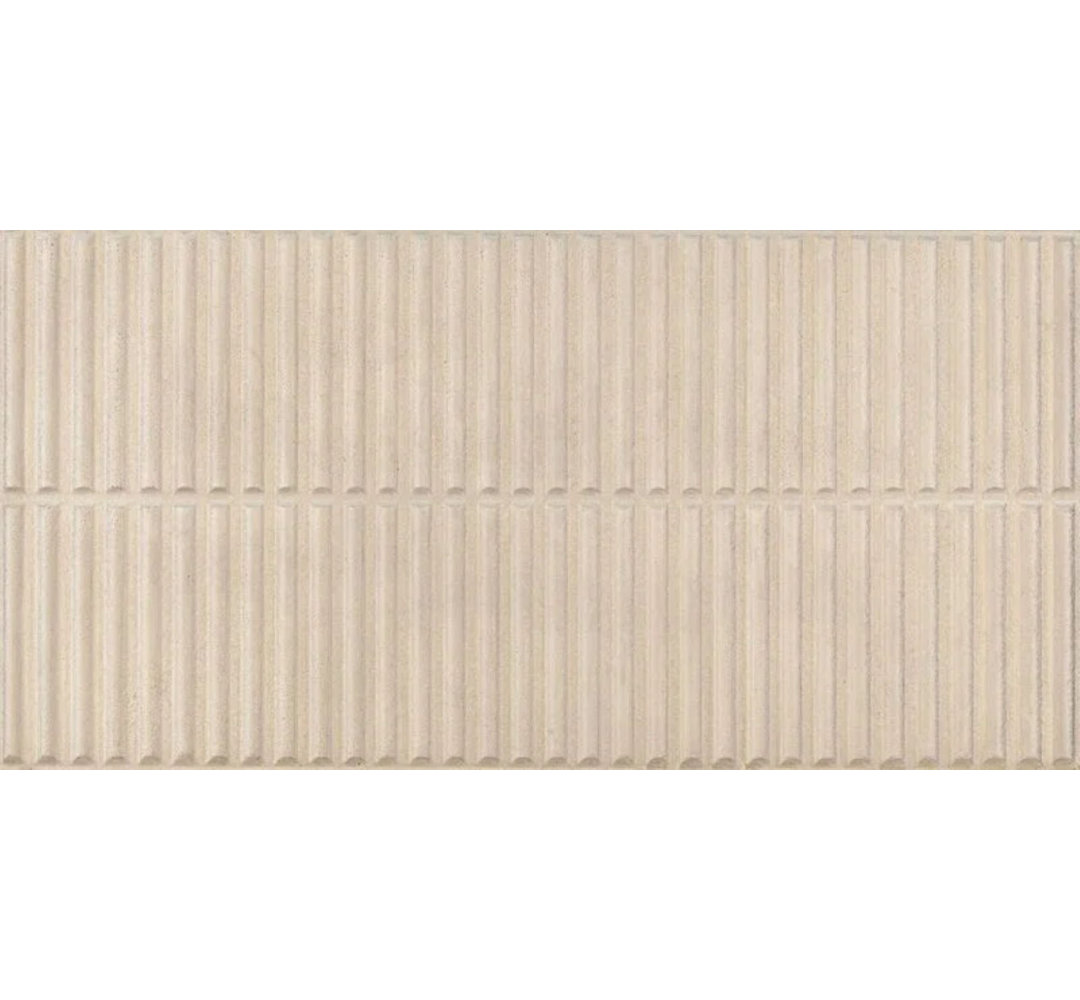 Stripes 12x24 Fluted/Ribbed 3D Porcelain Wall Tile Tile Market 