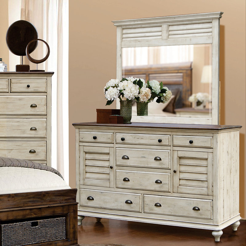 Wilfred Seven Drawer Dresser with Mirror