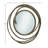 Gold Circles Aluminum Mirror, Gold