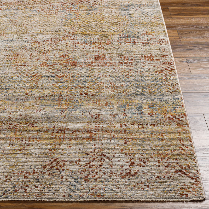 Abstract Indoor Rug, Round 5'3"