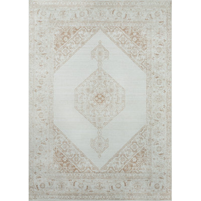 Tapis oriental brun / blanc Baine