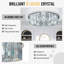 Luminaire suspendu de luxe moderne en cristal de 24 po avec trois lumières