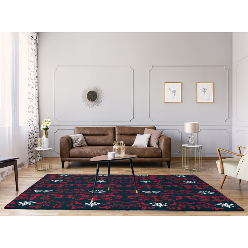 Damask Indoor Rug, Rectangle 8' x 10'