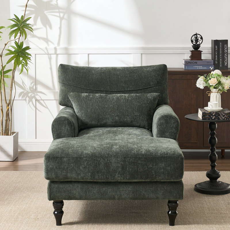 Canapé d'extérieur 34 po revêtu de chenille, Vert