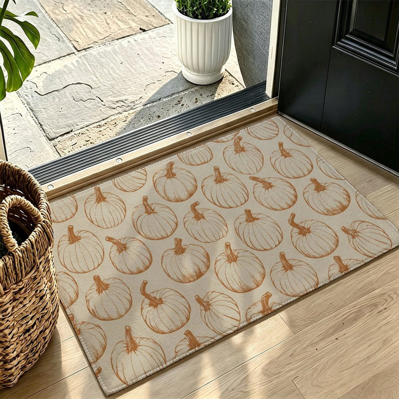 Tapis antidérapant beige 47 po x 31 po