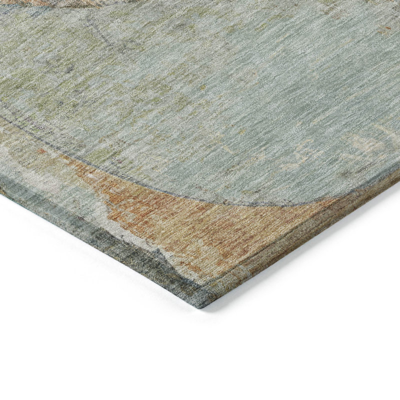 Tapis intérieur lavable abstrait 5 pi x 8 pi
