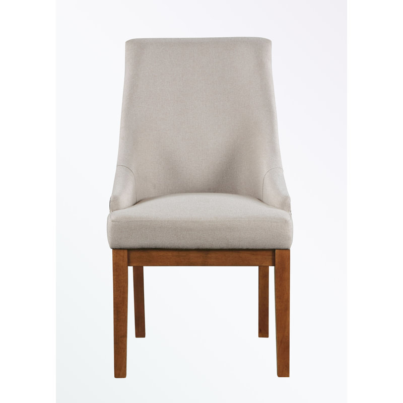 Ensemble de 2 chaises d'appoint avec pieds en bois robustes