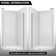 38" W x 38" D x 72" H Semi-Frameless Neo-angle Shower Door with Towel Bar and Fixed Panel