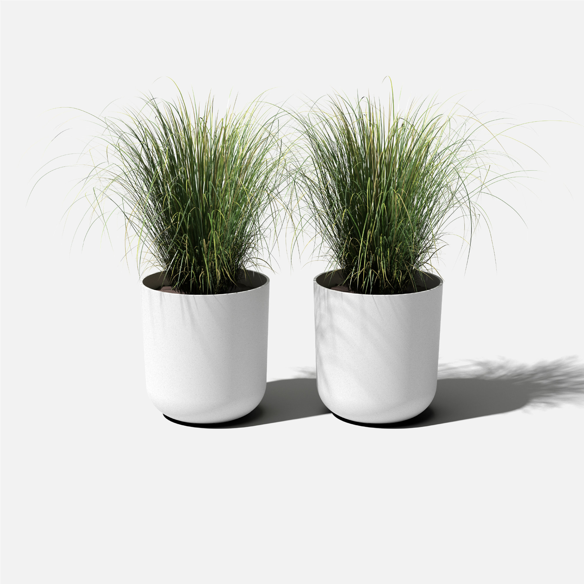 Mason Series Kona Planter, 19.75" H x 18.5" W x 18.5" D, 2, White