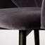 Fauteuil rembourré gris foncé