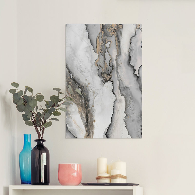 «Abstract Ink Fantasy III», impression sur toile seulement - non encadrée