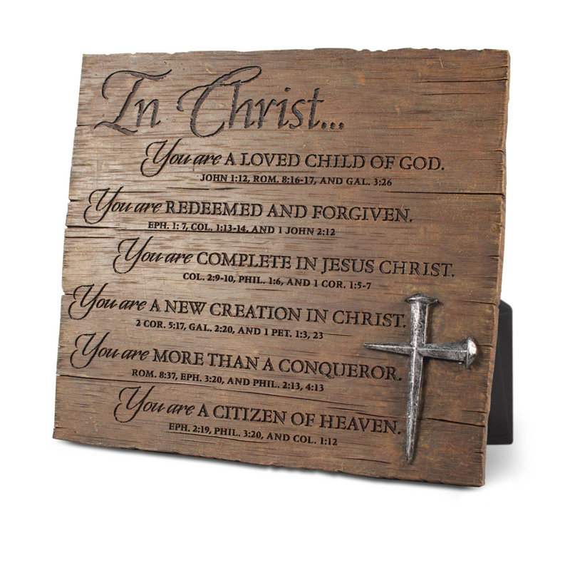 Tabletop Plaque In Christ You Are Loved