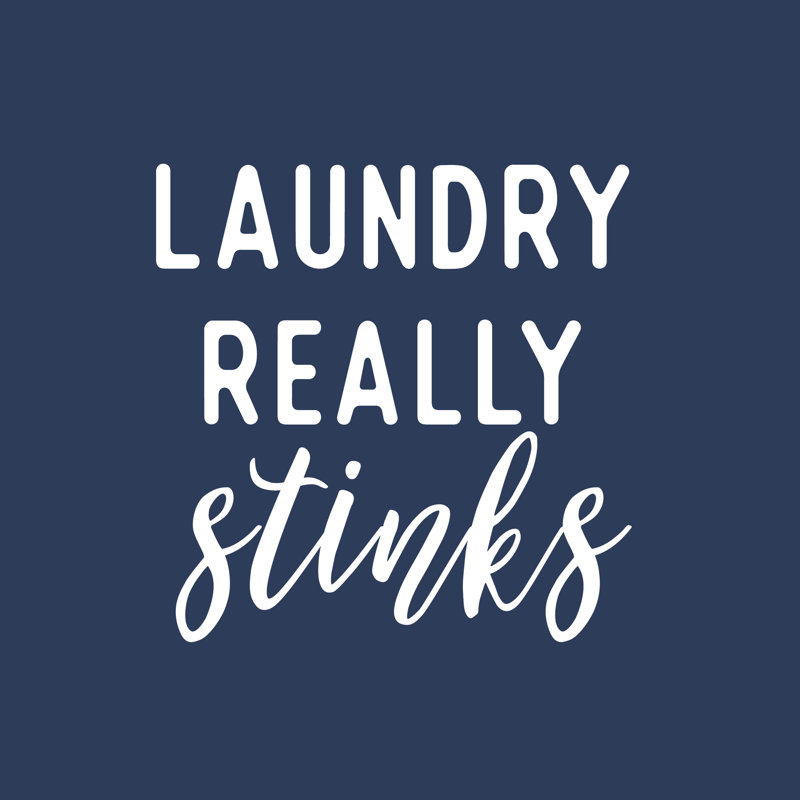 Laundry Really Sucks - Wrapped Canvas Print, 30cm H x 30cm W x 3.8cm D