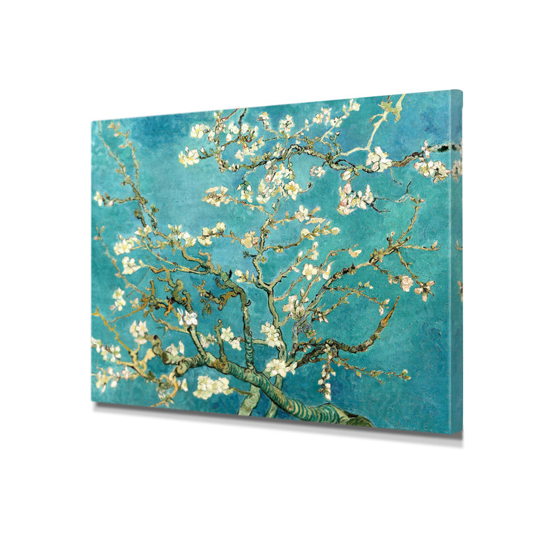 Vincent Van Gogh «Almond Blossoms» sur, H 24 po x l 30 po, Toile tendue