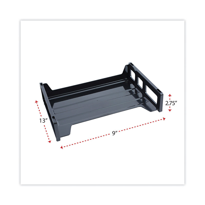 Universal® Side Load Desk Trays Plastic Paper Organizer