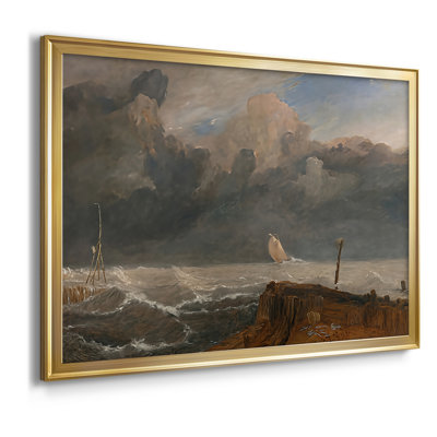 Port Ruysdael-J.M.W. Toile tendue avec châssis Turner, 1827