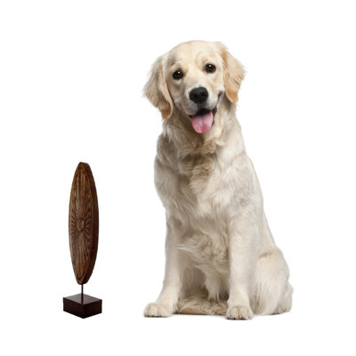 Oval Daisy Wood Figurine