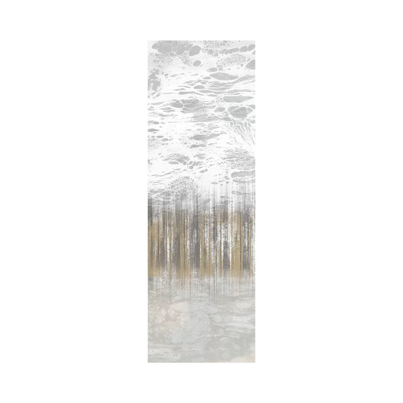 Neutral Staggered Lines II - Giclée sur toile tendue avec châssis, H 48 po x l 16 po