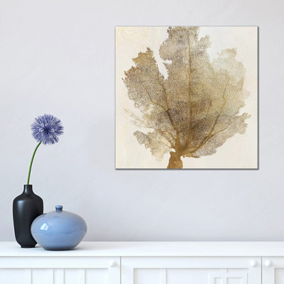 Gold Coral I by PI Galerie - Wrapped Canvas Print