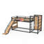 Lits simples TG multifonctionnels modernes, mezzanine en bois aggloméré pour chambre d'enfant