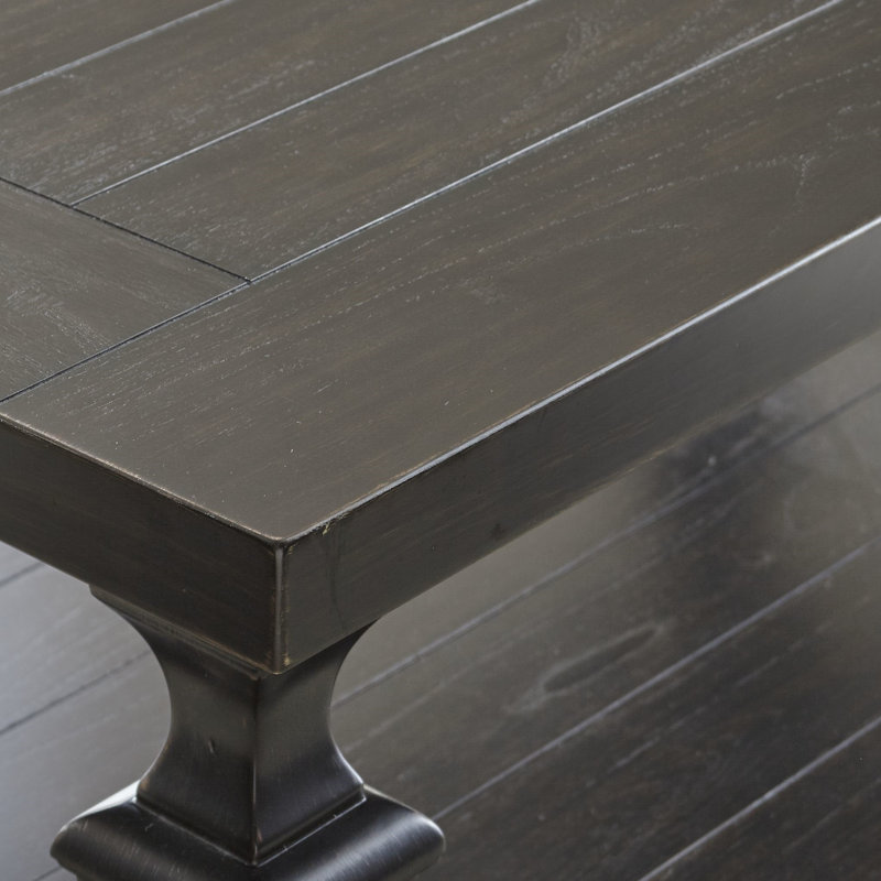 Saralou Solid Wood Top End Table, Ebony Brown