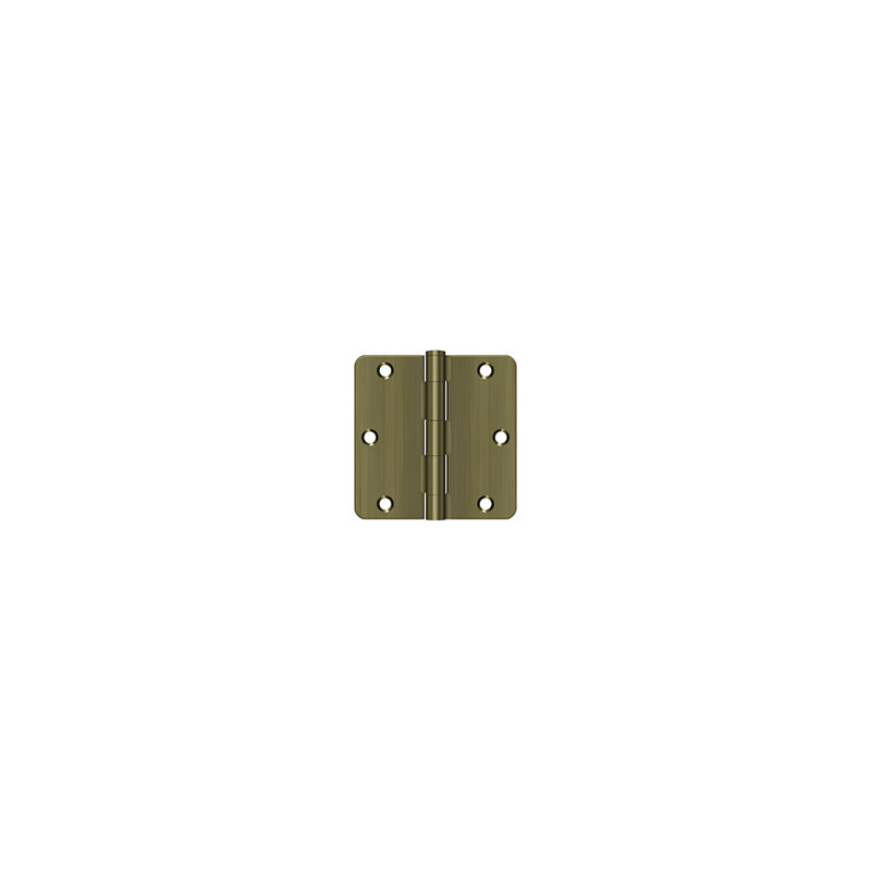 Steel Butt Bearing Hinge, Antique Brass