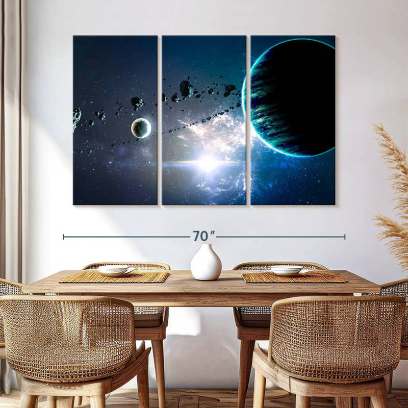 Oberle Planets And Nebula, 42" H x 65" W