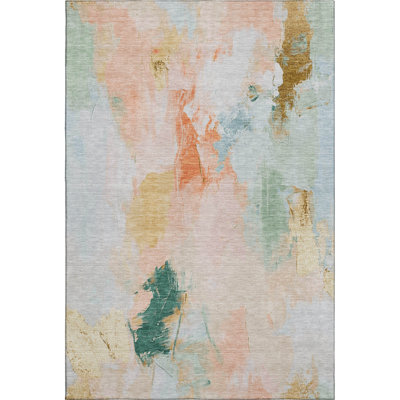 Premium Machine Washable Emest AMF1914 Abstract Rug