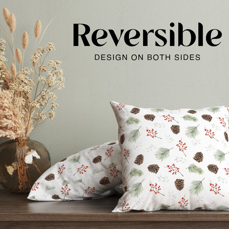 Housse de coussin Pinecone Holiday, H 16 po x l 16 po